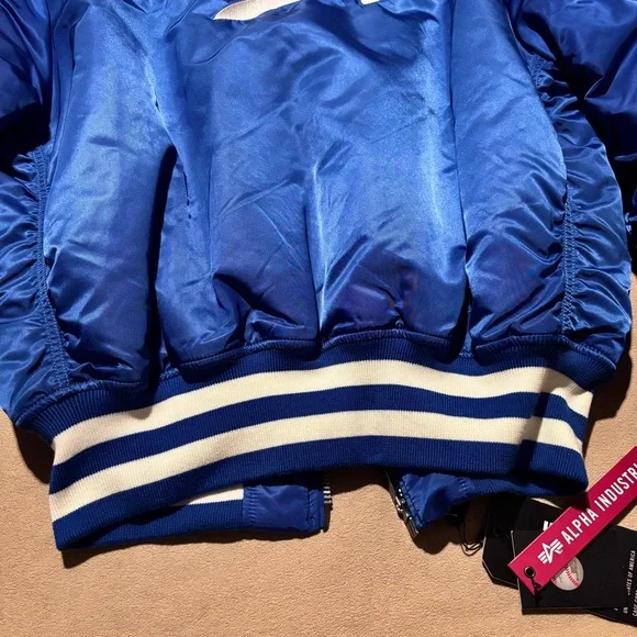 NWT Alpha Industries x New Era Brooklyn Dodgers bomber jacket - Picture 13 of 13